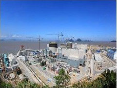 Three-door third-generation AP1000 nuclear power plant under construction